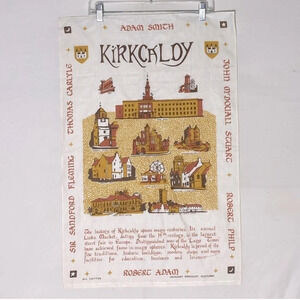 Vintage  Kirkaldy Cotton Vintage Travel Poster